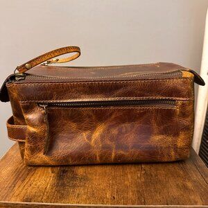 Genuine Buffalo Leather Toiletry Bag